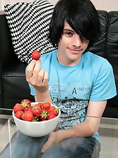 Emo Boy and Strawberries