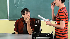 Teacher crazy fantasy become reality with his new hot ass twink